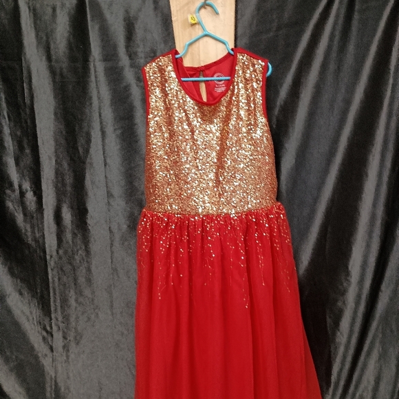 Wonder Nation Red and Gold Kids Formal Dress - Picture 11 of 12